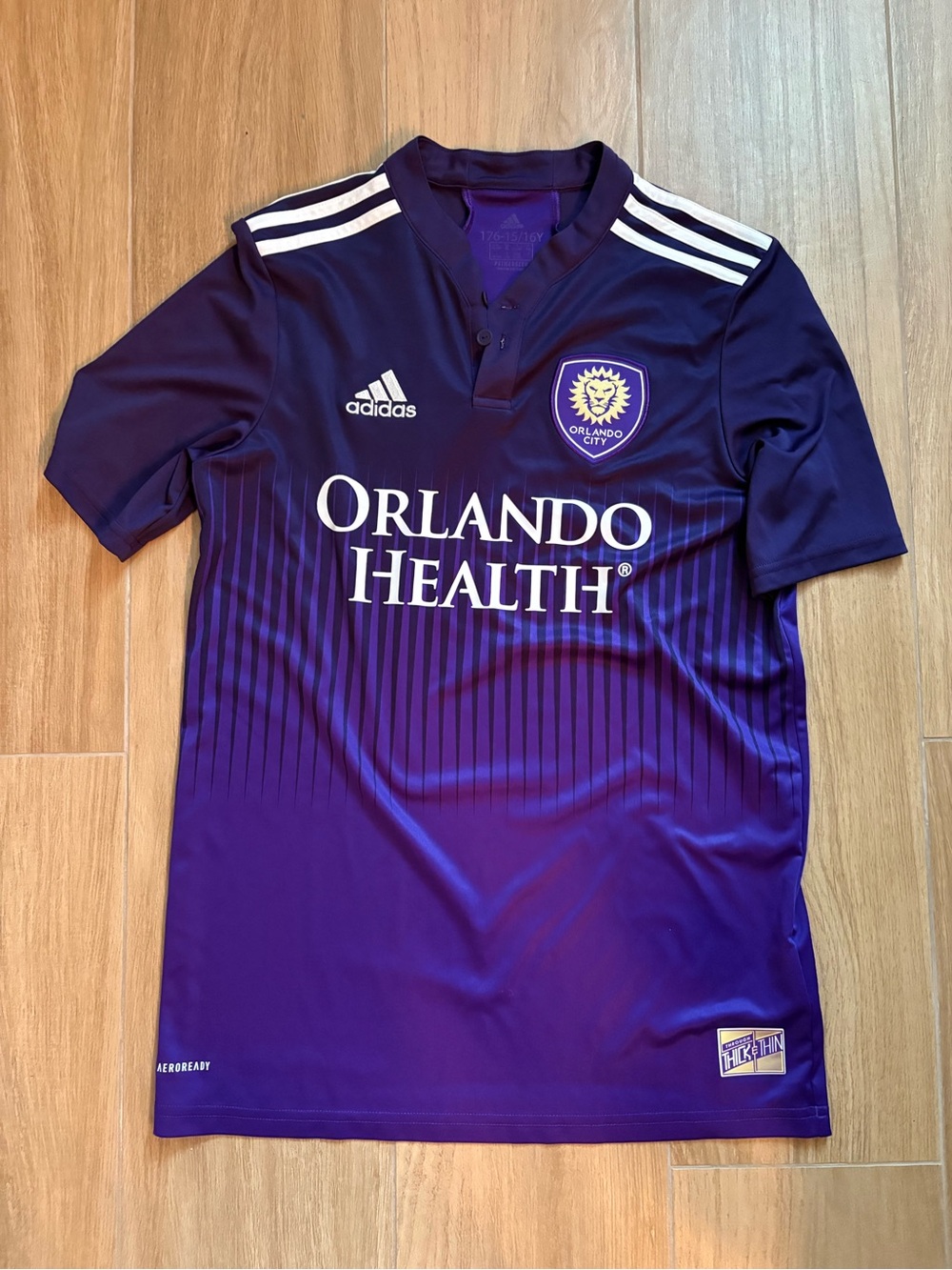 adidas Kids Purple Orlando Health Soccer Jersey
